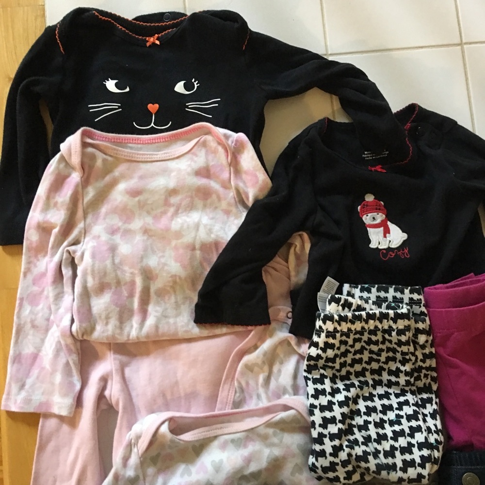 Long sleeve onesie & pants bundle of 12
